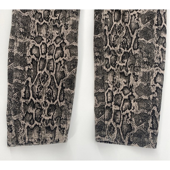 SPANX Leggings  Snake Print Slimming Stretchy Ankle Pants Stretch Women's Large - Picture 4 of 9